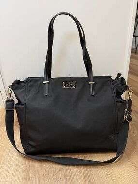 Kate Spade Black Diaper Bag Nylon Baby Large